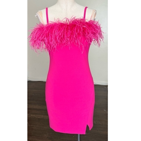 LIKELY Katie Mini Dress in Fuchsia Pink - Picture 9 of 14